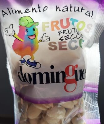 Almendra pelada cruda front packaging