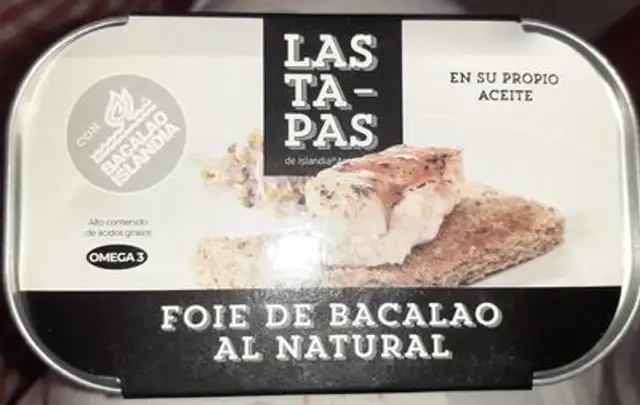 Foie de bacalao al natural