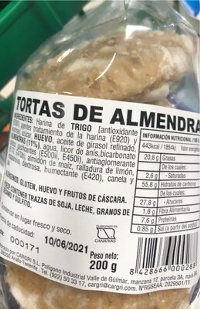 Tortas de almendra