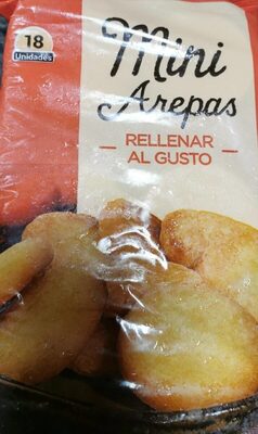 Mini arepas front packaging