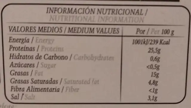 Beher Paleta de cebo de campo nutrition facts table