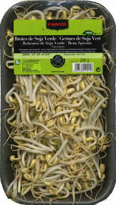 Brotes de soja verde