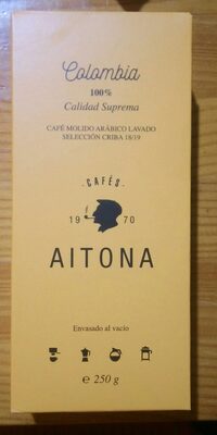 Cafe molido arabico lavado seleccion criba 18/19