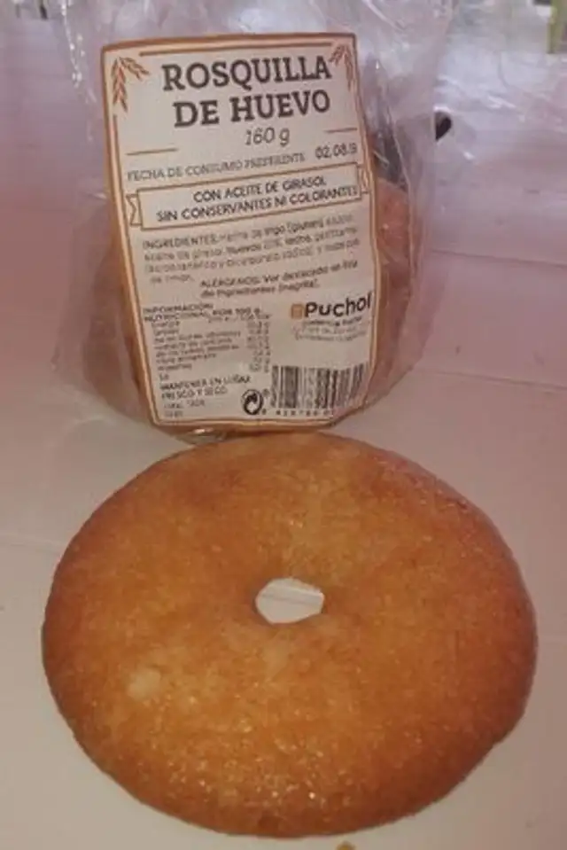 rosquilla de huevo nutrition facts table