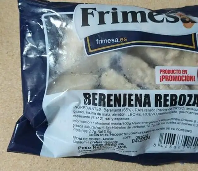 Berenjena rebozada