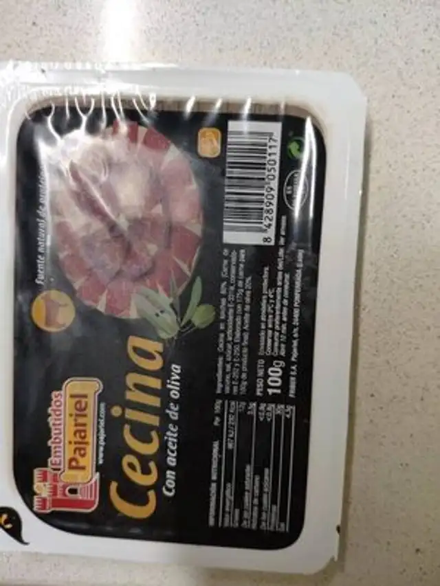Cecina con aceite de oliva
