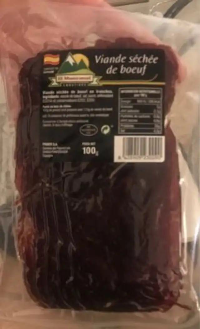 Viande séchée de boeuf