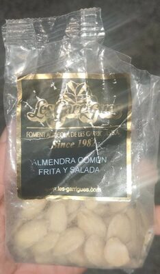 Almendra común, frita y salada