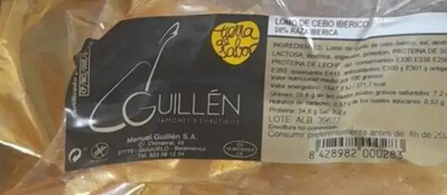Lomo de cebo ibérico