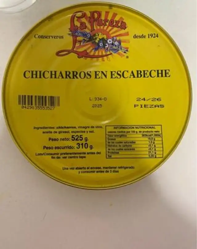 Chicarros en escabeche