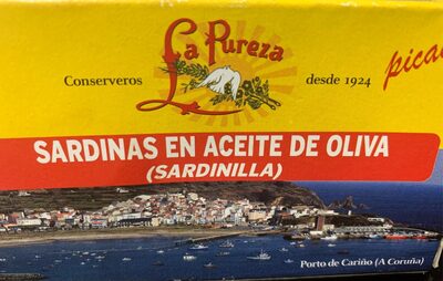 Sardinas en aceite de oliva front packaging
