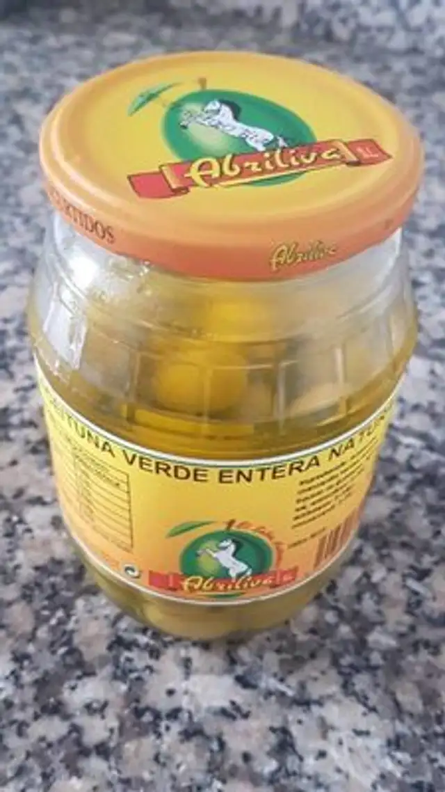 Aceituna verde entera natural
