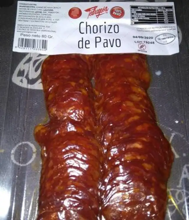 Chorixo de pavo