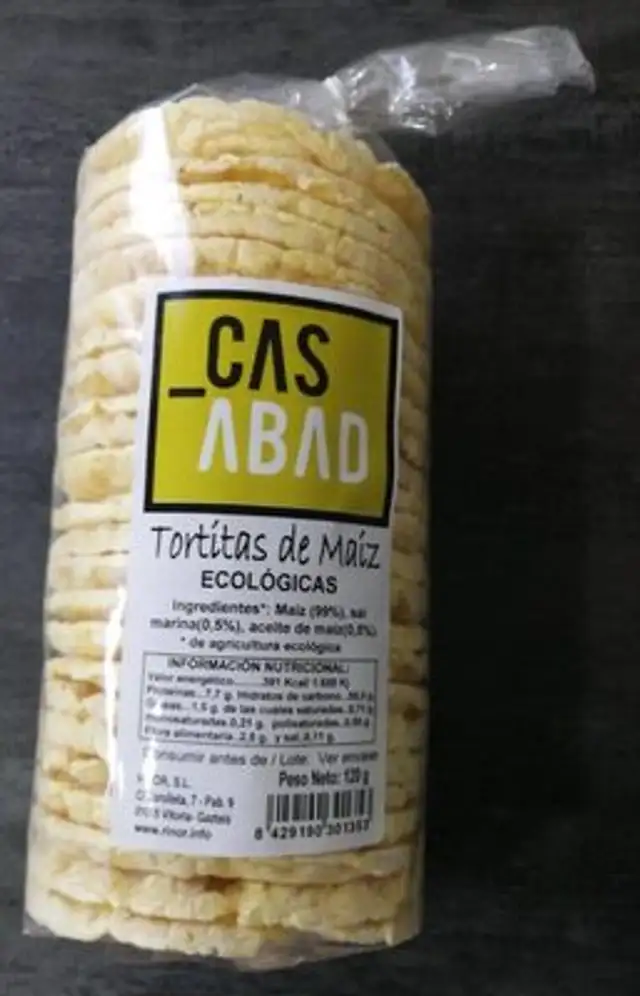 Tortitas de maiz ecologicas