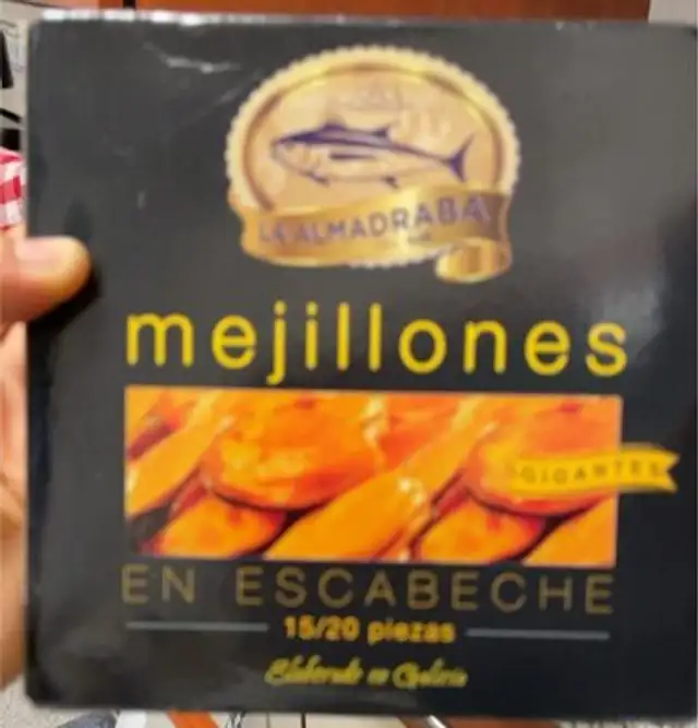 Mejillones escabeche gigantes 15/20 piezas