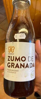 Zumo de granada front packaging