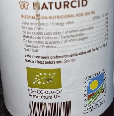 Zumo de granada nutrition facts table