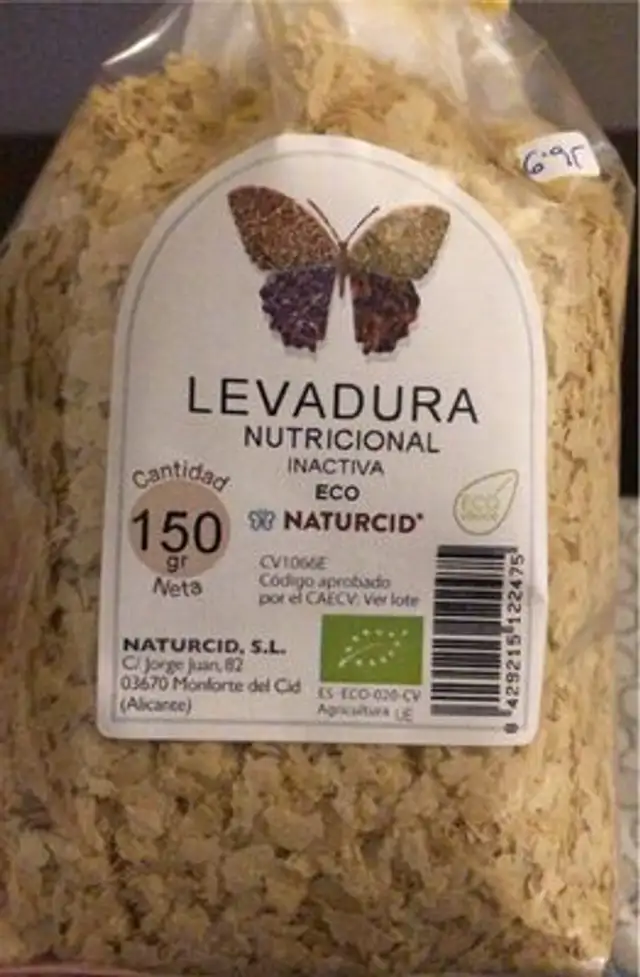 Levadura nutricional inactiva