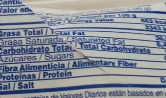 Patatas fritas premium nutrition facts table