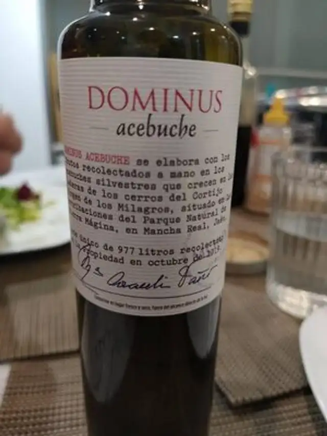 Aceite acebuche ingredients label