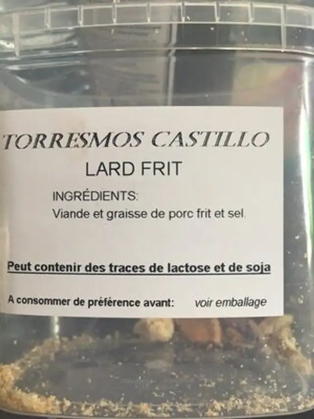 Torreznos Seleccion ingredients label