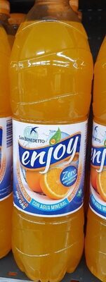 ENJOY NARANJA SIN GAS ZERO front packaging