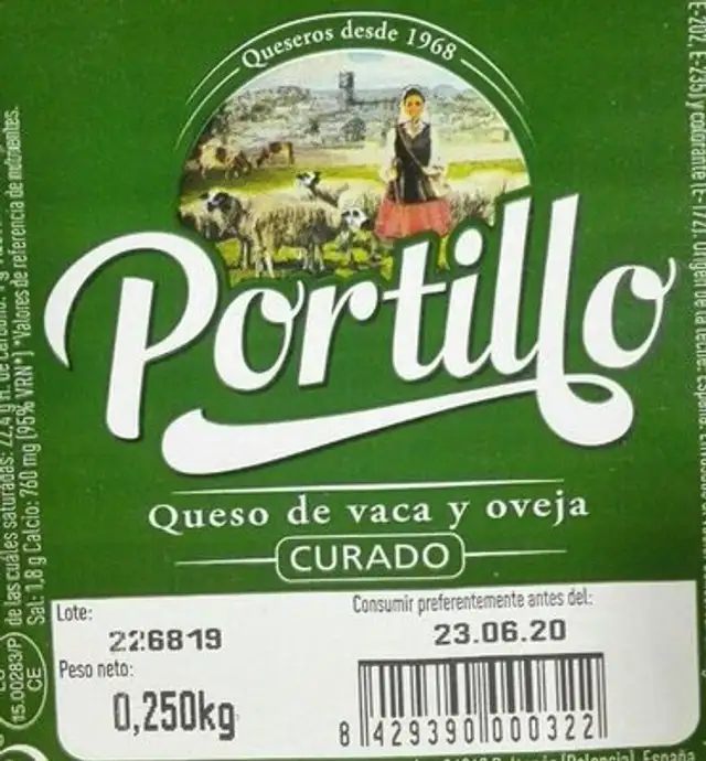 Quedo de vaca y oveja curado