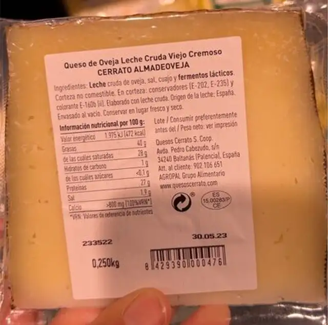 Queso oveja