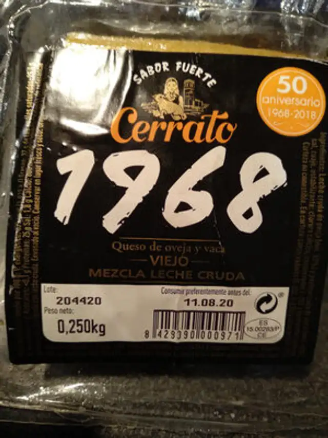 Queso ingredients label