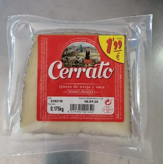 Queso Cerrato Semicurado Cuña 200GRS