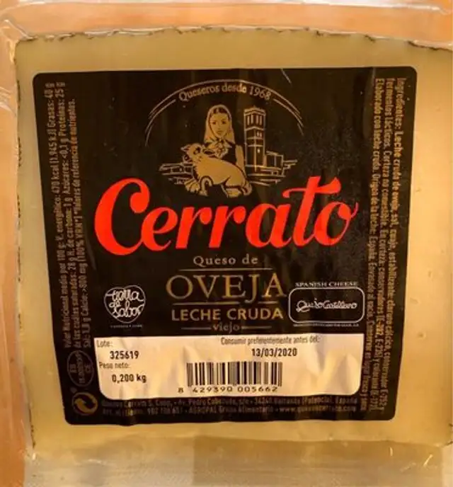 Queso de oveja leche cruda