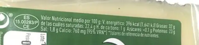 Portillo nutrition facts table