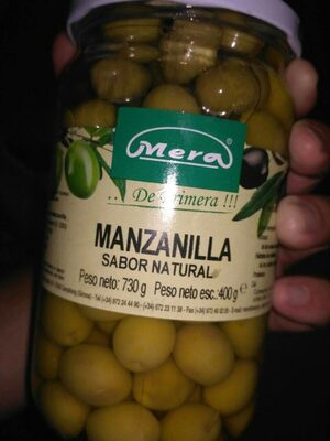 Olivas manzanilla sabor natural