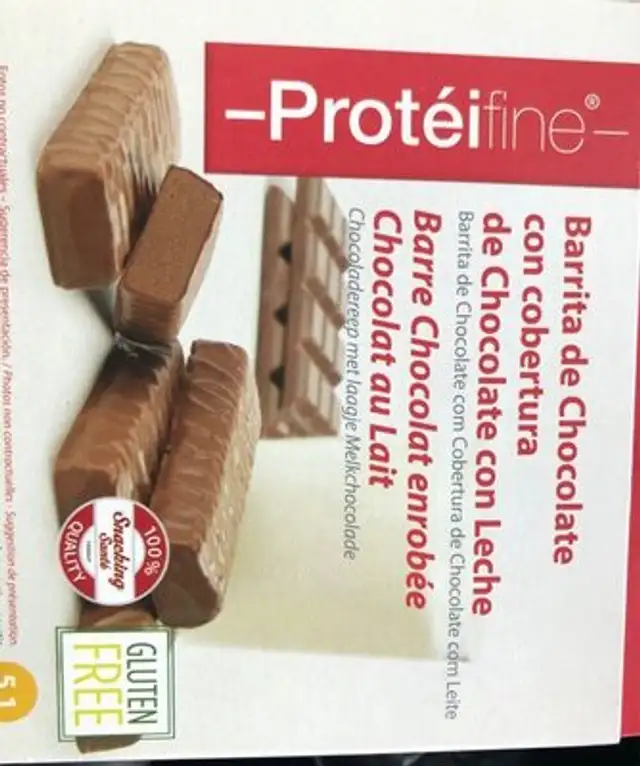 Barre de chocolat au lait