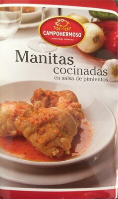 Manitas cocinadas en salsa de pimientos