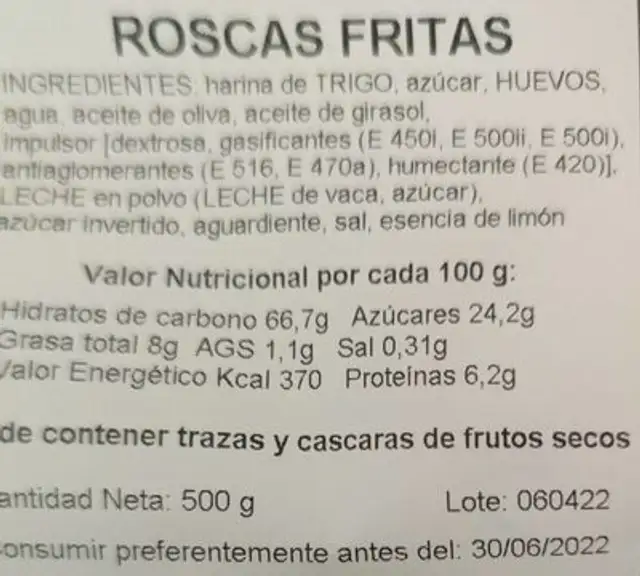 Roscas fritas