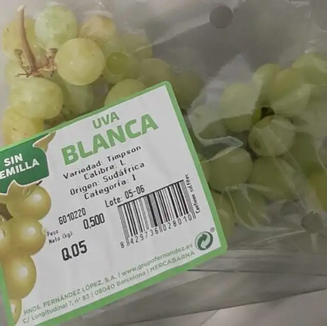 Uva Blanca sin semilla