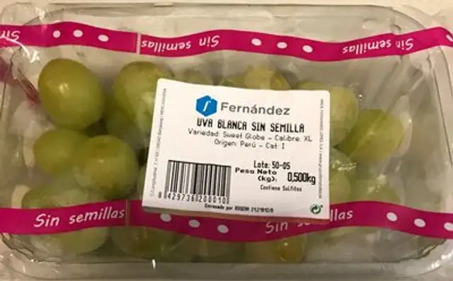 Uva blanca sin semilla
