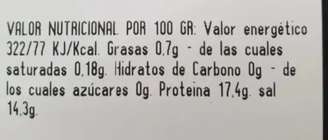 Capella torrat nutrition facts table