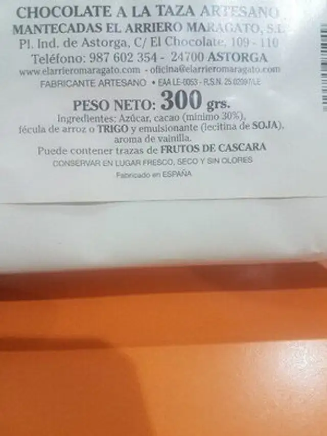 Unknown ingredients label