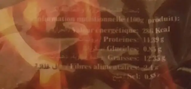 Pizza surgelée au 4 fromage nutrition facts table