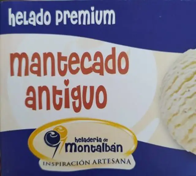 Helado mantecado antiguo