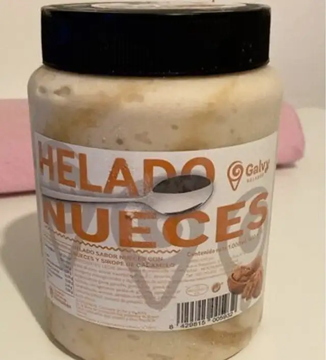 Helado nueces