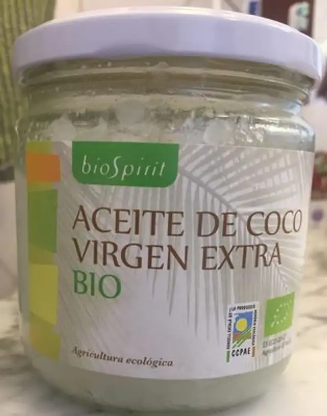 Aceite Coco Bio ingredients label