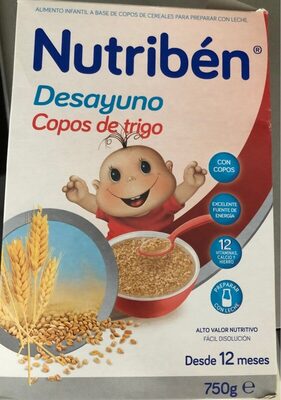 Desayuno copos de trigo front packaging