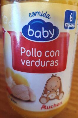 Pollo con verduras front packaging