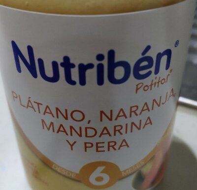 Potito plátano, naranja, mandarina y pers