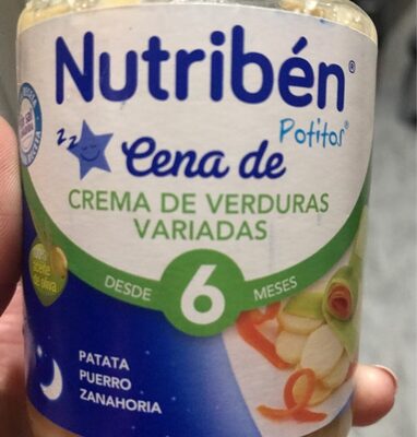 Cena de crema de verduras