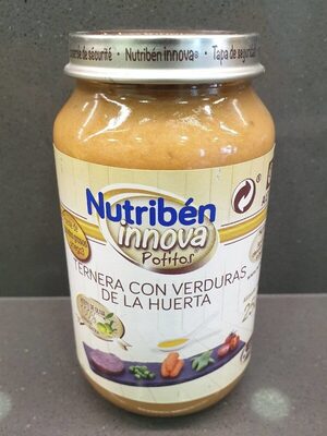 Potito ternera con verduras front packaging