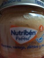 Potito manzana,naranja,plátano y pera